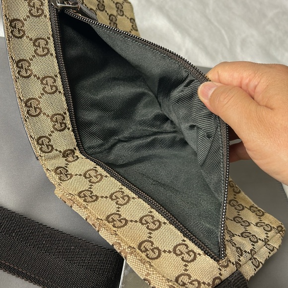 🖤Gucci "GG" Vintage Double Adjustable Belt Bag As Seen On Sex and The City - Picture 11 of 17
